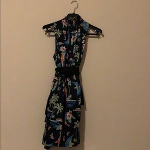 ZARA Floral Bird Romper